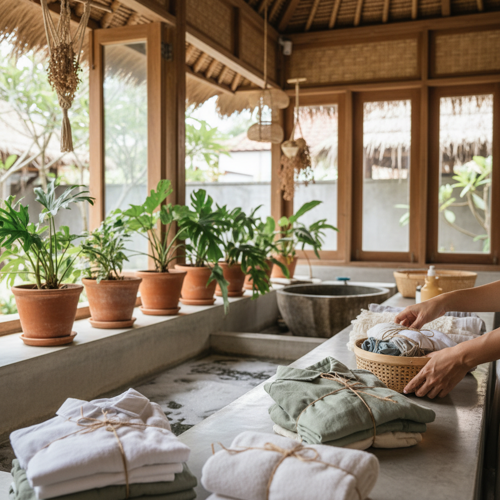 Best Laundry Delivery Canggu for Digital Nomads - CleanFold Eco Laundry Bali