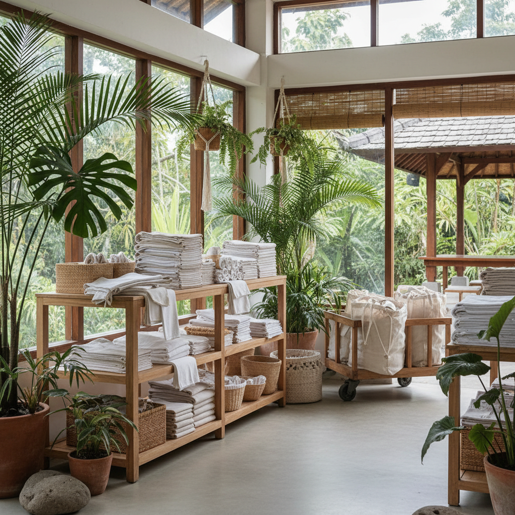 Bulk Eco Friendly Laundry for Cafes and Restaurants in Bali - CleanFold Eco Laundry Bali