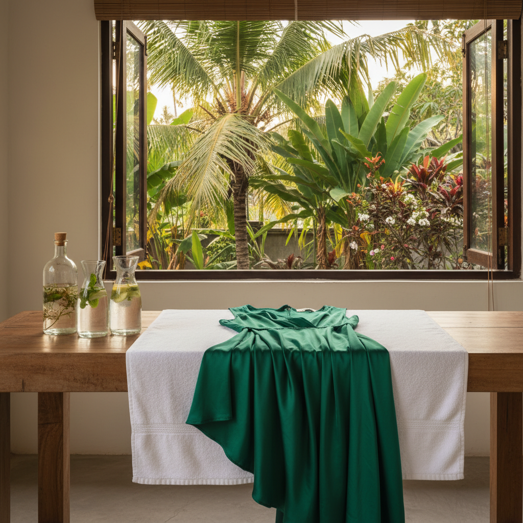 how to wash delicate silk dresses in Bali tropical heat - CleanFold Eco Laundry Bali