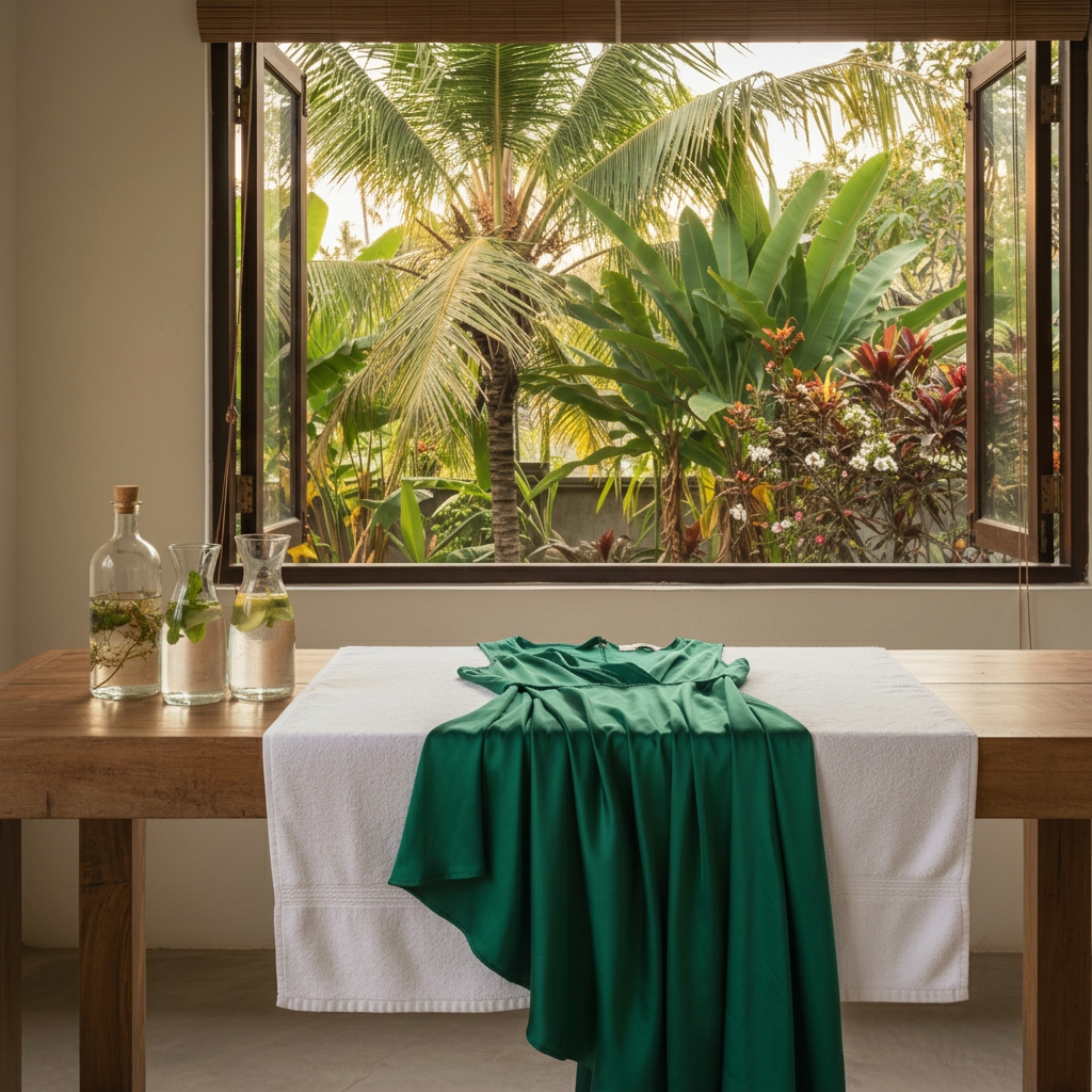 how to wash delicate silk dresses in Bali tropical heat - CleanFold Eco Laundry Bali