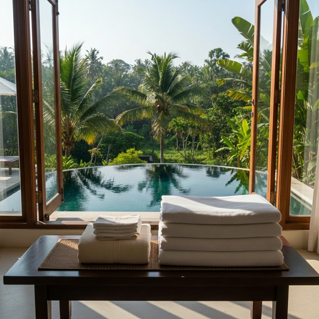 wholesale biodegradable laundry service for boutique hotels Bali - CleanFold Eco Laundry Bali